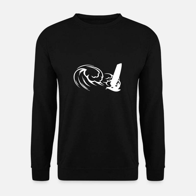 Windsurfer wave - Unisex Sweatshirt - black