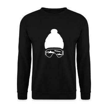 Skifoan - Skibrille - Skiurlaub - Unisex Pullover - Schwarz - Vorne - Alina (178cm) & Michal (187cm)