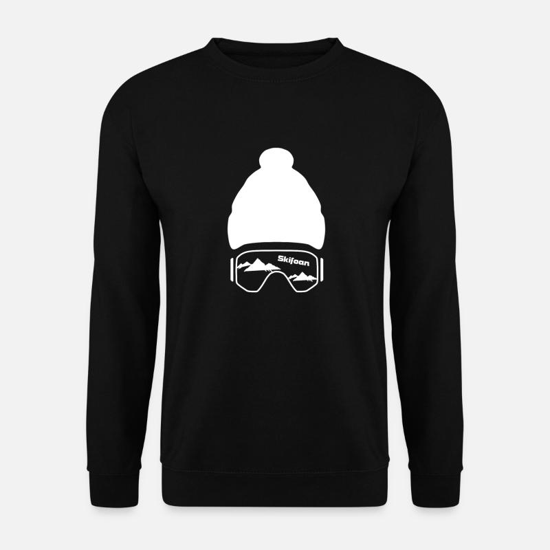 Skifoan - Skibrille - Skiurlaub - Unisex Pullover - Schwarz