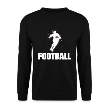 FOOTBALL - Unisex Sweatshirt - black - Front - Alina (178cm) & Michal (187cm)
