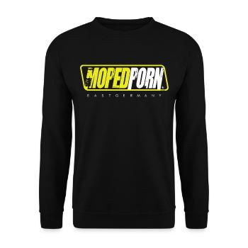 SIMSON - MOPEDPORN - EASTGERMANY - Unisex Sweatshirt - black - Front - Alina (178cm) & Michal (187cm)