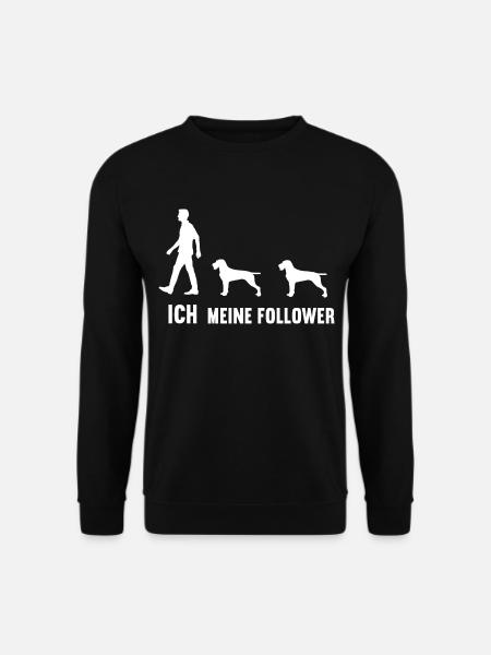 Ich Meine Follower Deutsch Drahthaar Jagdhund - Unisex Pullover - Schwarz