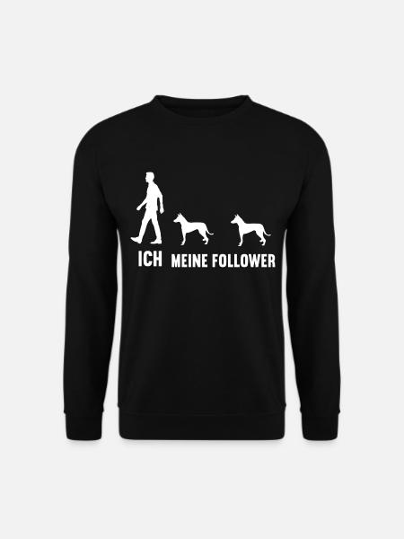 Ich Meine Follower Podenco Podencoliebhaber - Unisex Pullover - Schwarz