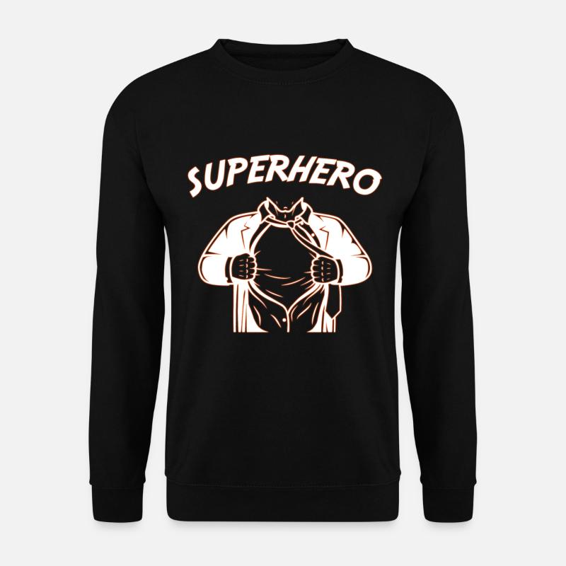 Superhero Kostüm Karneval Superheld - Unisex Pullover - Schwarz