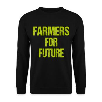 Farmers Demo Farmer Trecker Farmers for Future - Unisex Sweatshirt - black - Front - Alina (178cm) & Michal (187cm)