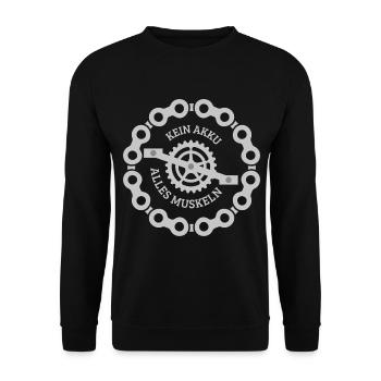 cycliste - Sweat-shirt Unisexe - noir - Devant - Alina (178cm) & Michal (187cm)