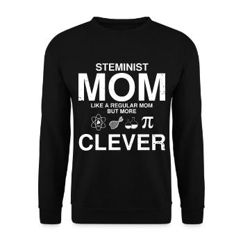 Professorin Steminist Designs für Equality Stem - Unisex Pullover - Schwarz - Vorne - Alina (178cm) & Michal (187cm)