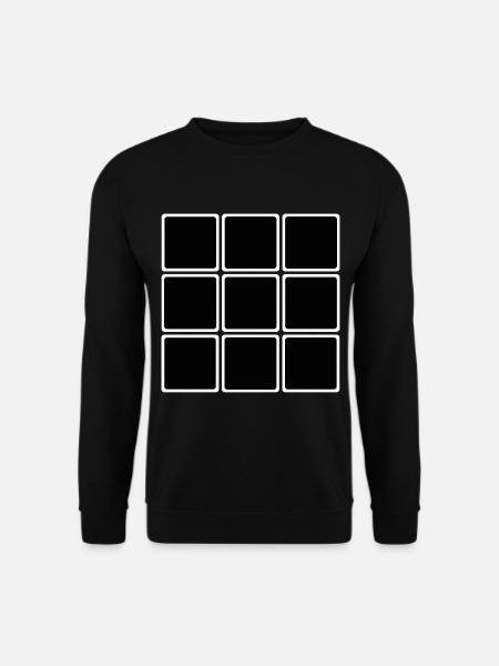 Magic Cube schwarz Horror gruselig Shirt Sticker - Unisex Pullover - Schwarz