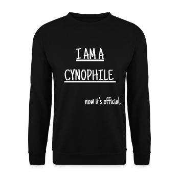 Je suis cynophile - Sweat-shirt Unisexe - noir - Devant - Alina (178cm) & Michal (187cm)