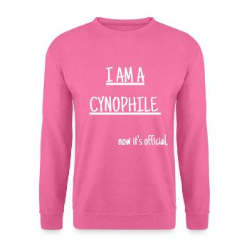 Je suis cynophile - Sweat-shirt Unisexe - rose - Devant