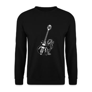 LION ILUART 01 - Unisex Pullover - Schwarz - Vorne - Alina (178cm) & Michal (187cm)