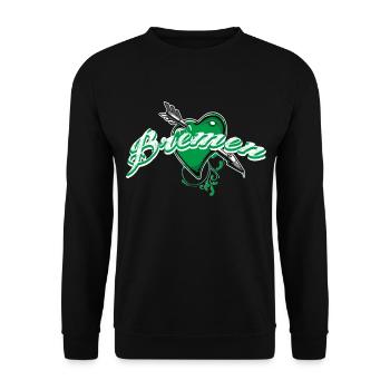 Bremen - Unisex Sweatshirt - black - Front - Alina (178cm) & Michal (187cm)