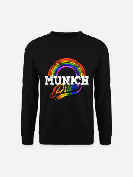 Munich Pride LGBT Gay Pride Regenbogen München - Unisex Pullover - Schwarz