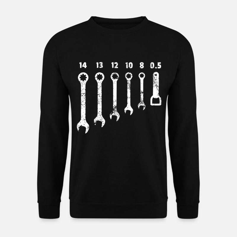 CLÉ À MOLETTE - OUVRE-BIÈRE - Sweat-shirt Unisexe - noir
