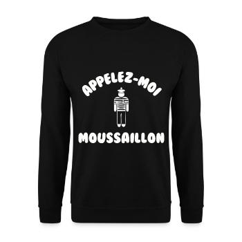 Appelez moi moussaillon - Sweat-shirt Unisexe - noir - Devant - Alina (178cm) & Michal (187cm)
