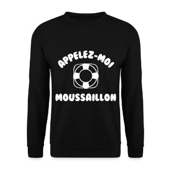 Appelez moi moussaillon - Sweat-shirt Unisexe - noir - Devant - Alina (178cm) & Michal (187cm)