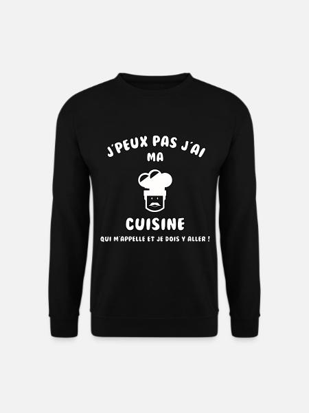 Ma cuisine m’appelle - Sweat-shirt Unisexe - noir