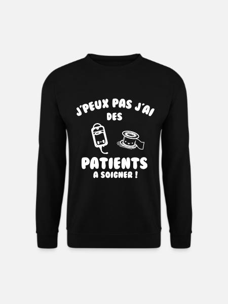 Patient à soigner - Sweat-shirt Unisexe - noir