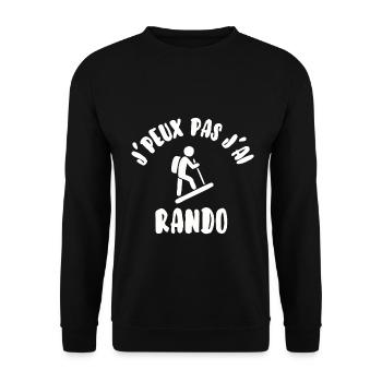 J’peux pas j’ai rando - Sweat-shirt Unisexe - noir - Devant - Alina (178cm) & Michal (187cm)