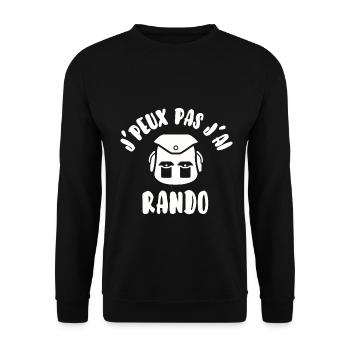 J’peux pas j’ai rando - Sweat-shirt Unisexe - noir - Devant - Alina (178cm) & Michal (187cm)