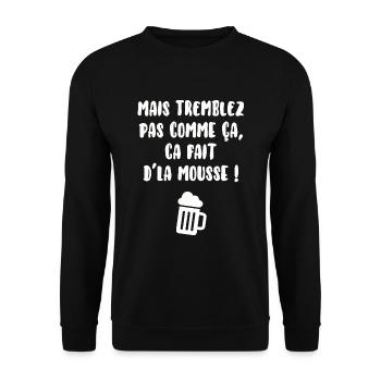 Tremblez pas comme ça… - Sweat-shirt Unisexe - noir - Devant - Alina (178cm) & Michal (187cm)
