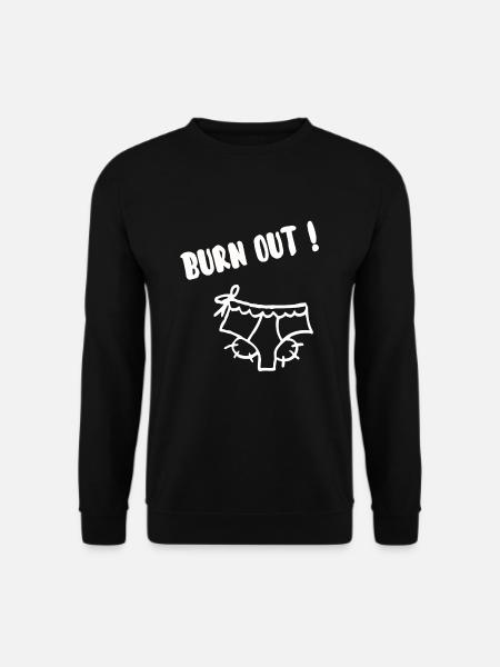 Burn out! - Unisex Sweatshirt - black