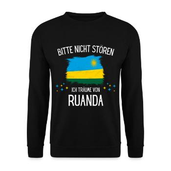 Bitte Nicht Stören Ich Träume Von Ruanda - Unisex Pullover - Schwarz - Vorne - Alina (178cm) & Michal (187cm)