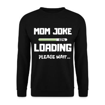 MUTTER WITZ LADEN - Unisex Pullover - Schwarz - Vorne - Alina (178cm) & Michal (187cm)