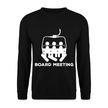 Snowboard Meeting - Unisex Sweatshirt - black - Front - Alina (178cm) & Michal (187cm)