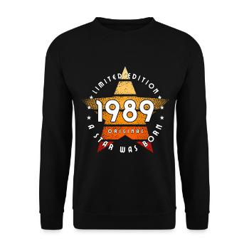 A Star was born 1989 original limited edition - Unisex Sweatshirt - black - Front - Alina (178cm) & Michal (187cm)