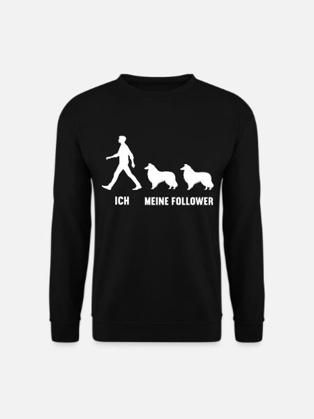 Ich Meine Follower Collie Colliebesitzer Colliefan - Unisex Pullover - Schwarz