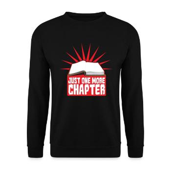 Just one more Chapter - just another chapter - Unisex Sweatshirt - black - Front - Alina (178cm) & Michal (187cm)