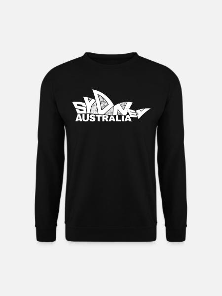 Sydney Souvenir Opera House Australia typography - Unisex Sweatshirt - black