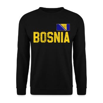 Bosnie - Sweat-shirt Unisexe - noir - Devant - Alina (178cm) & Michal (187cm)
