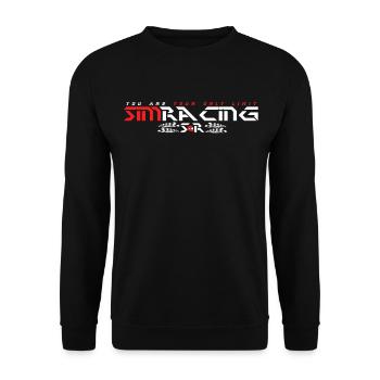 Simracing - You are your only limit. - Unisex Pullover - Schwarz - Vorne - Alina (178cm) & Michal (187cm)