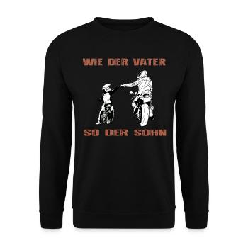 Cadeau de motard de vélo de cycliste de moto pour enfants - Sweat-shirt Unisexe - noir - Devant - Alina (178cm) & Michal (187cm)