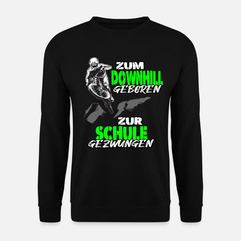 Downhill MTB Mountainbike Biker Geschenk - Unisex Pullover - Schwarz