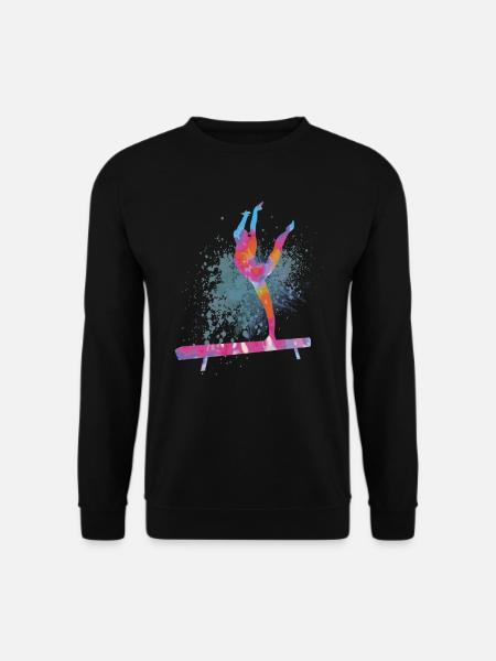 Colorful Figure Gymnastics Gymnast Gymnastics Gifts - Unisex Sweatshirt - black