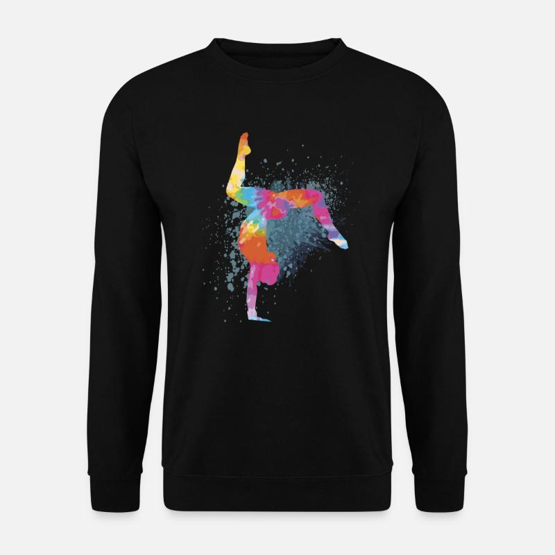 Handstand Turnen Turnerin Gymnastik Geschenke - Unisex Pullover - Schwarz