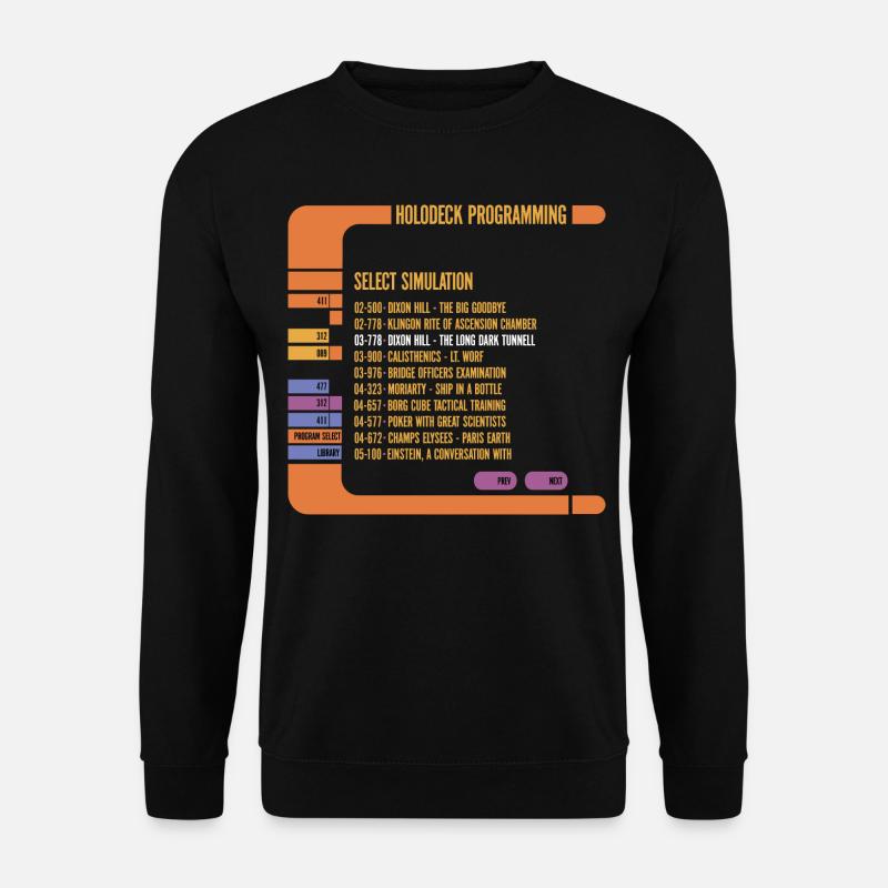 Star Trek The Next Generation Holodeck Programming - Unisex Sweatshirt - black