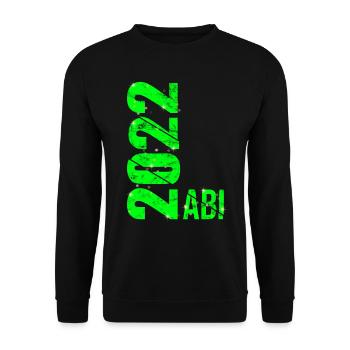 Abitur 2022 Geschenk Junge Mädchen Abi 2022 - Unisex Pullover - Schwarz - Vorne - Alina (178cm) & Michal (187cm)