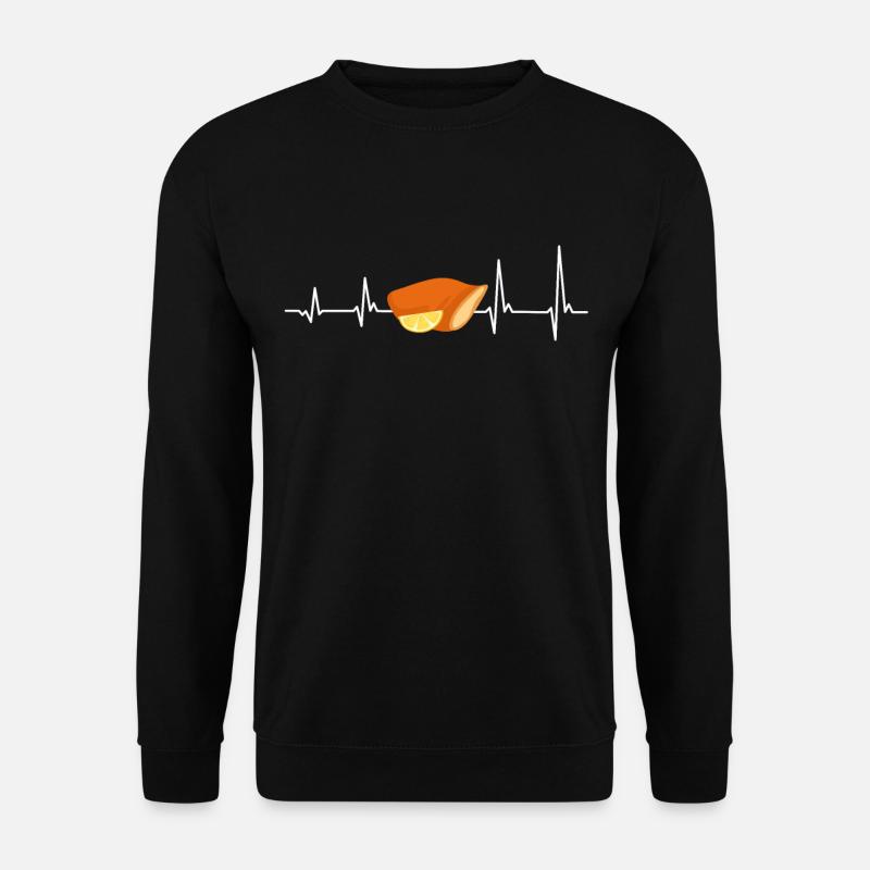 Schnitzelfan Heartbeat Schnitzel - Unisex Sweatshirt - black