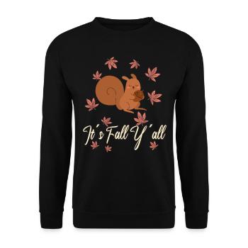 Dear Squirrels Thanksgiving Autumn All of You - Unisex Sweatshirt - black - Front - Alina (178cm) & Michal (187cm)