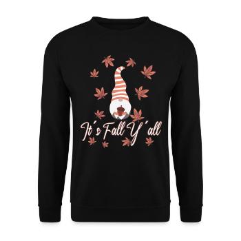 Amoureux des elfes Thanksgiving Fall - Sweat-shirt Unisexe - noir - Devant - Alina (178cm) & Michal (187cm)