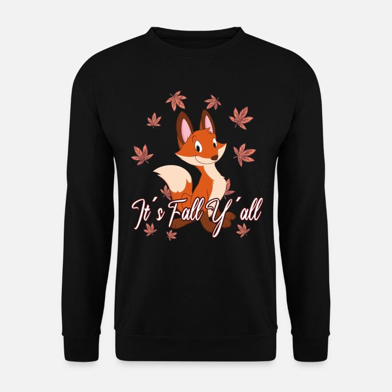 Liebe Fuchs Thanksgiving Herbst - Unisex Pullover - Schwarz