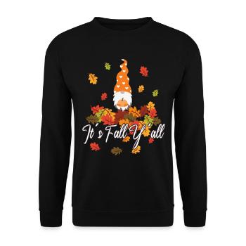 Amoureux des elfes Thanksgiving Fall - Sweat-shirt Unisexe - noir - Devant - Alina (178cm) & Michal (187cm)