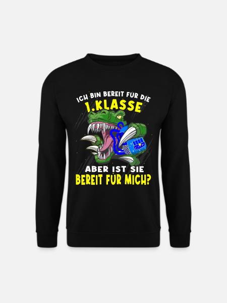 Einschulung Schulkind 2022 Dinosaurier - Unisex Pullover - Schwarz