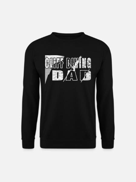 Cliff diving dad - Klippenspringen - Unisex Pullover - Schwarz