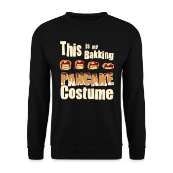 Costume de cuisson de crêpes - Crêpe drôle - Sweat-shirt Unisexe - noir - Devant - Alina (178cm) & Michal (187cm)