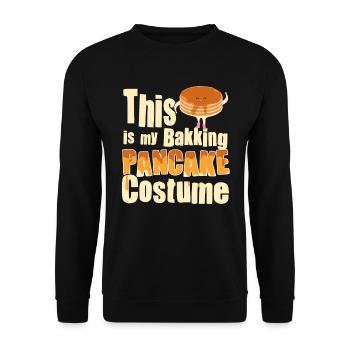 Costume de cuisson de crêpes - Crêpe drôle - Sweat-shirt Unisexe - noir - Devant - Alina (178cm) & Michal (187cm)
